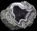 Dark Amethyst Crystal Geode #37717-1